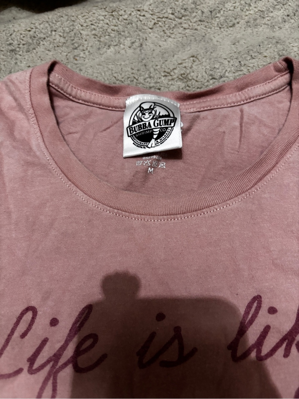 Bubba Gump Pink Graphic Tee